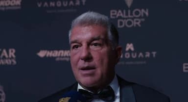 拉波尔塔:这次巴萨获奖数与巴黎齐平,希望这个赛季能打破平局 拉波尔塔:这次巴萨获奖数与巴黎齐平,希望这个赛季能打破平局